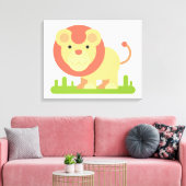 Lion Canvas Afdruk (Insitu (Woonkamer))