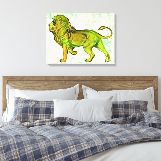 Lion Canvas Afdruk (Insitu (Slaapkamer))