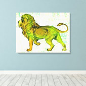 Lion Canvas Afdruk (Insitu (Houten vloer))