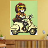Lion Canvas Print (Insitu (Woonkamer))