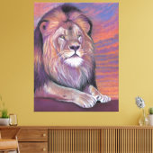 Lion Canvas Print (Insitu (Woonkamer))