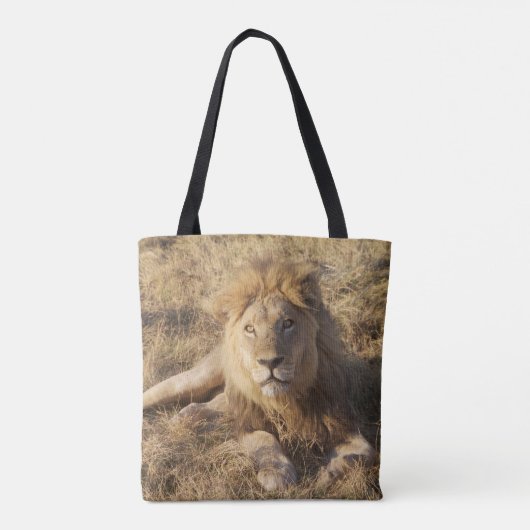 Lion Canvas tas (Achterkant)