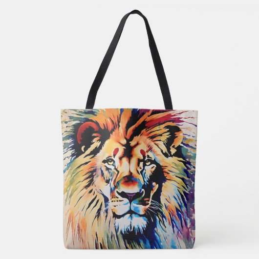 Lion Canvas tas - Afrikaans Safari geïnspireerd on (Voorkant)