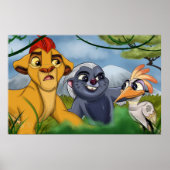 Lion Cartoon Guard Poster (Voorkant)