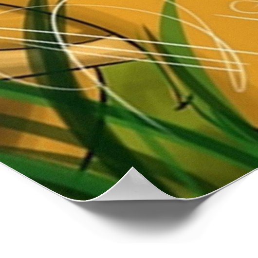 Lion Cartoon Guard Poster (Hoek)