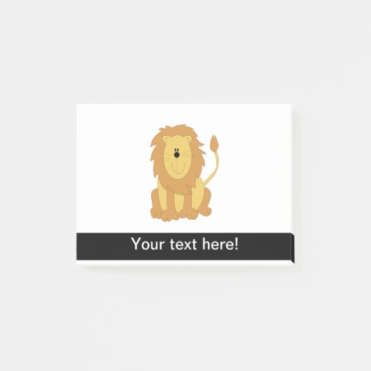 Lion cartoon post-it® notes (Voorkant)