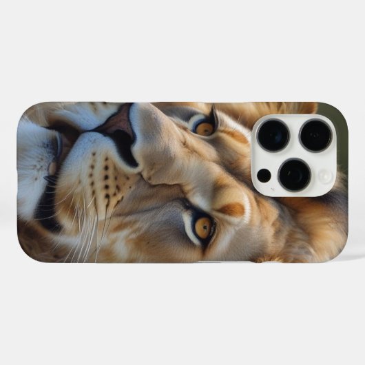 Lion Case-Mate iPhone Case (Achterkant (horizontaal))