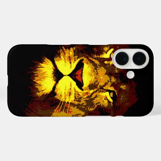 Lion Case-Mate iPhone Case (Achterkant (horizontaal))