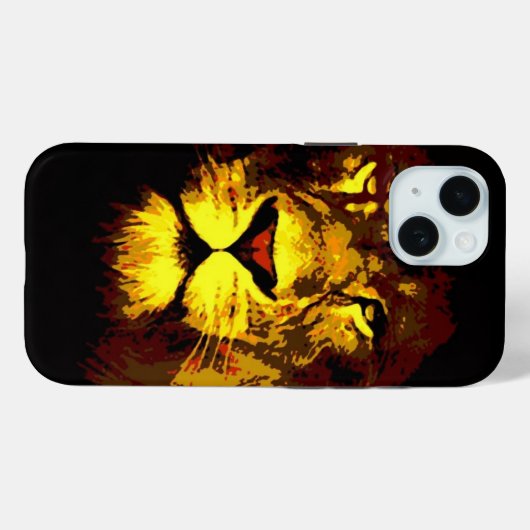 Lion Case-Mate iPhone Case (Achterkant (horizontaal))