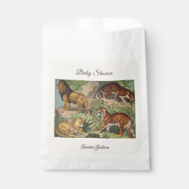 Lion cat oerwoud Genderneutraal Baby shower per po Bedankzakje