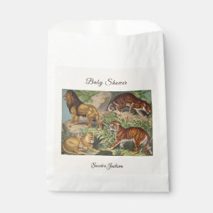 Lion cat oerwoud Genderneutraal Baby shower per po Bedankzakje