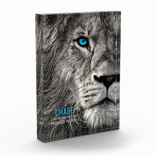 Lion Chase Jouw dromen Fotoblokken (Links)