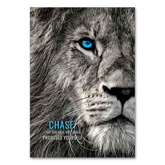 Lion Chase Jouw dromen Kaart (Voorkant)