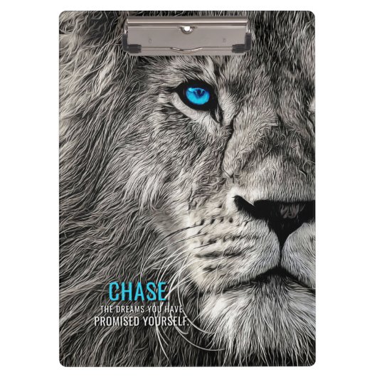 Lion Chase Jouw dromen Klembord (Voorkant)