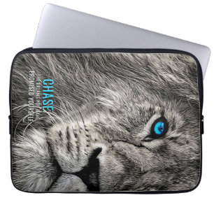 Lion Chase Jouw dromen Laptop Sleeve