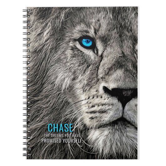 Lion Chase Jouw dromen Notitieboek (Voorkant)