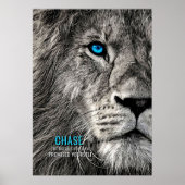 Lion Chase Jouw dromen Poster (Voorkant)