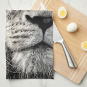 Lion Chase Jouw dromen Theedoek (Quarter Fold)