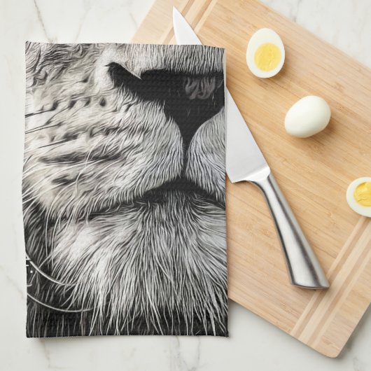 Lion Chase Jouw dromen Theedoek (Quarter Fold)