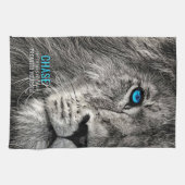 Lion Chase Jouw dromen Theedoek (Horizontaal)