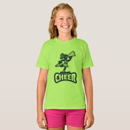 Lion Cheer Full Front-ontwerp T-shirt (Voorkant volledig)