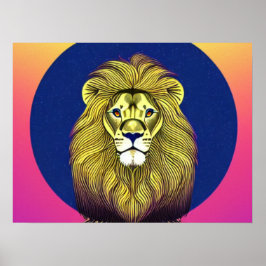 Lion Circle Poster