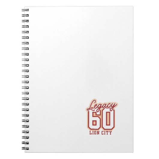 Lion City Legacy Celebration Notitieboek (Voorkant)