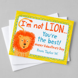 Lion Classroom Valentijn Kaart Notitiekaartje