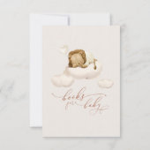 Lion Cloud Books for Baby Enclosure Card Notitiekaartje (Achterkant)