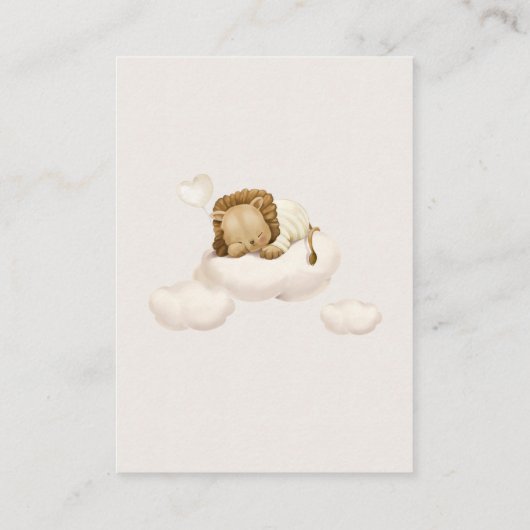 Lion Cloud Enclosure Card Informatiekaartje (Achterkant)