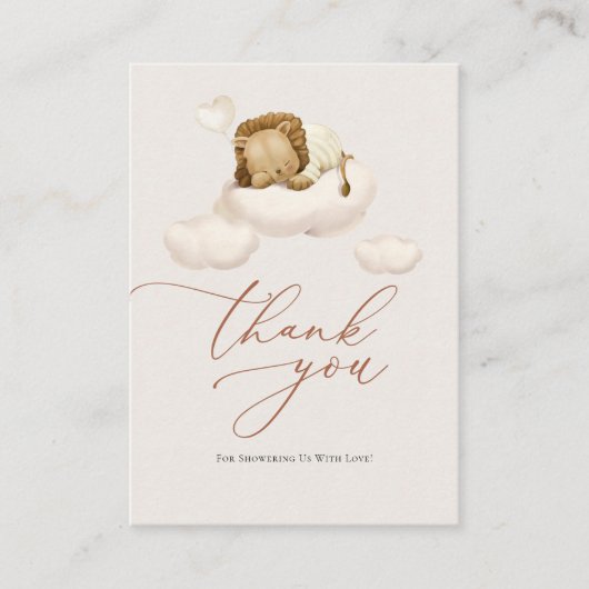 Lion Cloud Enclosure Card Informatiekaartje (Voorkant)