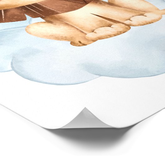 Lion Cloud Nursery Poster Kinder Room Print (Hoek)