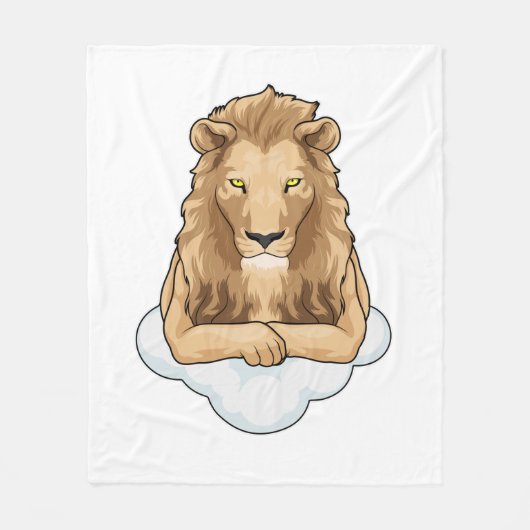 Lion Clouds Fleece Deken (Voorkant)