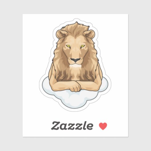 Lion Clouds Sticker (Vel)