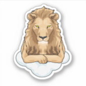 Lion Clouds Sticker (Voorkant)