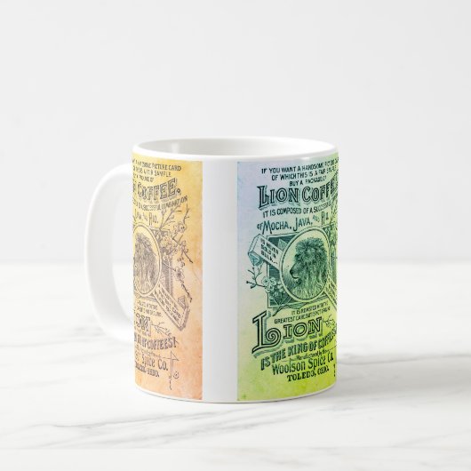 Lion Coffee-Mok Koffiemok (Voorkant links)