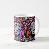 Lion Coffee Mok - Lion Face Coffee Cup (Voorkant rechts)