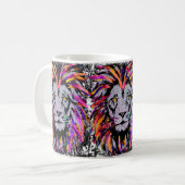 Lion Coffee Mok - Lion Face Coffee Cup (Voorkant links)
