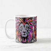Lion Coffee Mok - Lion Face Coffee Cup (Links)