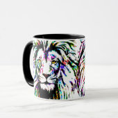 Lion Coffee Mok - Lion Head Coffee Cup (Voorkant links)