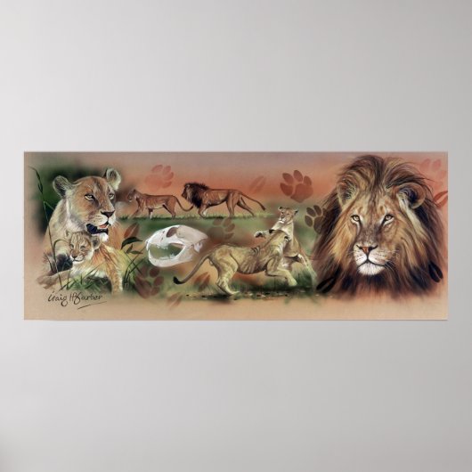 Lion Collectie Poster (Voorkant)