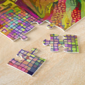 LION COLORFUL JIGSAW PUZZZLE LEGPUZZEL (Zijkant)