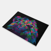 Lion Colorful Lion Head Deurmat (Schuin)