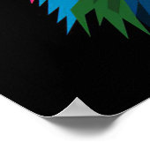 Lion Colorful Lion Head Poster (Hoek)
