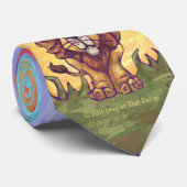 Lion Colorful Stropdas (Opgerold)