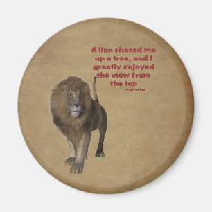 Lion Confucius Inspirerend Quote Magnet