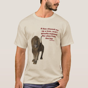 Lion Confucius Inspirerend Quote T-shirt
