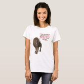 Lion Confucius Inspirerend Quote T-shirt (Voorkant volledig)