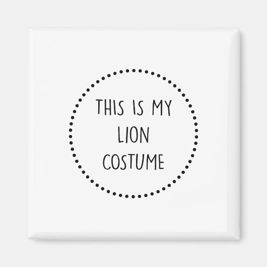 Lion Costume Magneet (Voorkant)