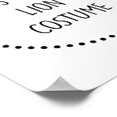 Lion Costume Poster (Hoek)